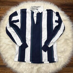 Vintage Striped Soccer Rugby Jersey Polo size Small